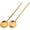 Gold, variant on Tutuviw 2 Pcs Forks and Spoons Silverware Set,Stainless Steel Flatware Cutlery Set,Salad Fork and Spoon,Tableware Cutlery Set,Kitchen Utensils for Restaurant Kitchen,Dinner Fork,Teaspoon-Matte