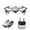 Silver, variant on Fridja Drones with Camera for Adults Beginners Kids, Foldable E58 Drone with 4K HD Camera, RC Quadcopter WiFi Live Video, Altitude Hold, Headless Mode, One Key Take Off or Landing, APP Control