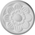 thumbnail image 1 of Ekena Millwork ROS04FL 3.87 Po. OD Petite Rosette Fleur accent Architectural, 1 of 1
