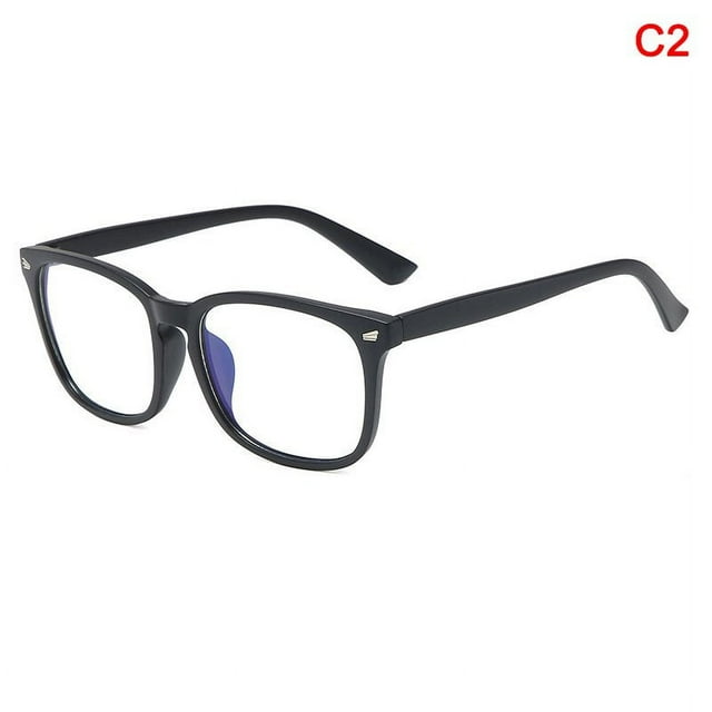 Blue Light Blocking Glasses Lightweight Eyeglasses Frame Filter Blue Ray Computer Game Glasses (Leopard Blue Film C3)