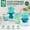 Green - 8 Container Set, variant on Heritage Collection 16 Piece Food Storage Container Set in Vintage Green, BPA Free, Dishwasher Safe, 8 Containers with Lids