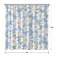 thumbnail image 5 of Waterproof Cute Boho Daisy Shower Curtain 72x72 Inch Boho Style Polyester Unique Shower Curtain for Bathroom Hotel Home Decor with 12 Plastic Hooks, 5 of 5