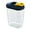 Green, variant on Food & Cereal Storage Container, Airtight Plastic Kitchen Organizer Bin with Pouring Spout, Ideal for Dry Food, Rice, Sugar, Pet Food dispenser, 1 Pcs, 1.5 L, 5.91x3.35x7.68"