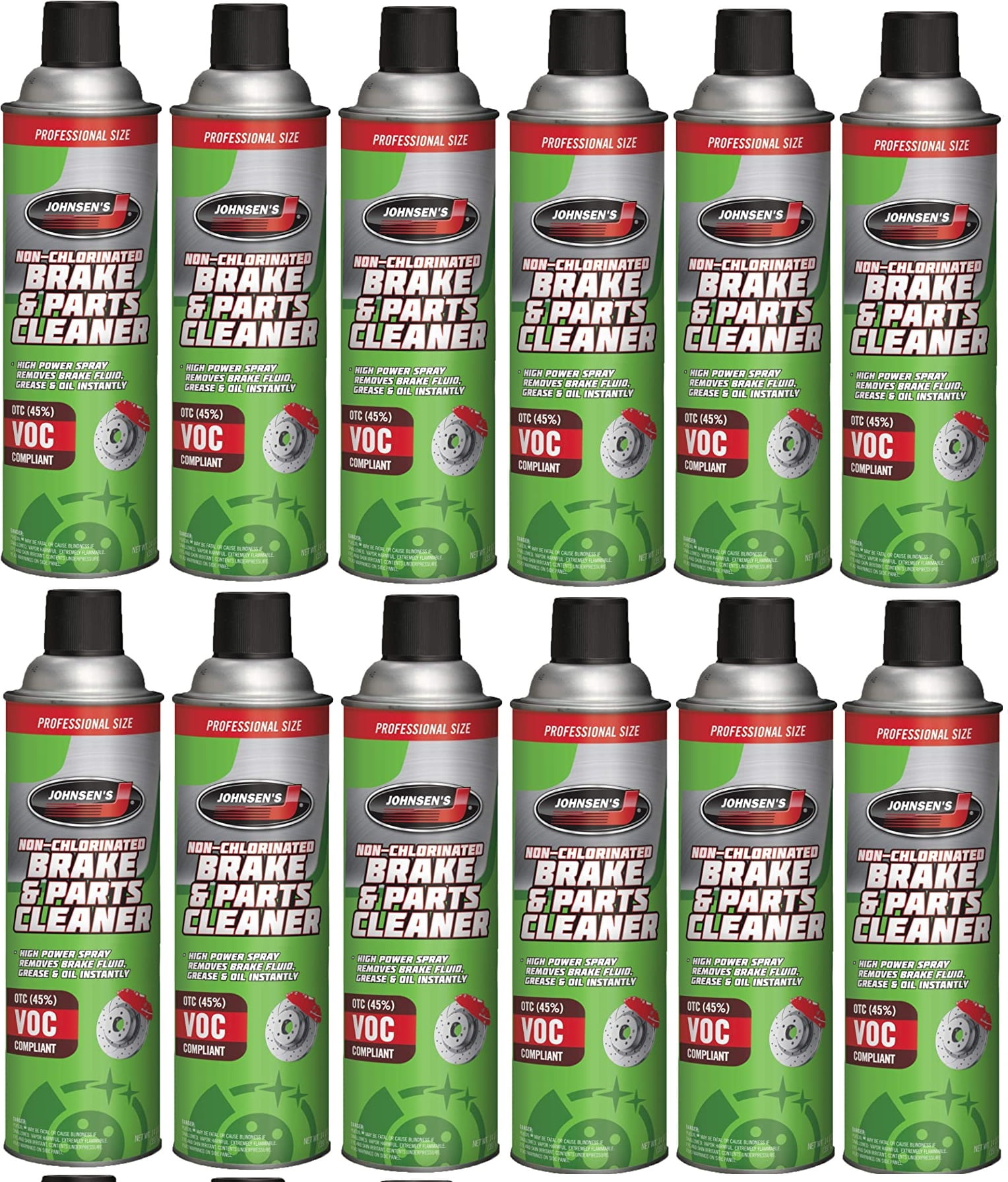 Johnsens Brake Cleaner 2417 14oz Non Chlorinated LOW VOC Case of