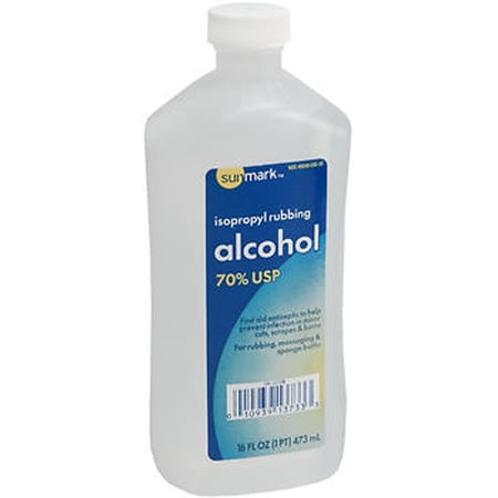 Sunmark Isopropyl Rubbing Alcohol, 70% USP, 16 Fl. Oz., 12 Count