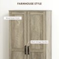 thumbnail image 4 of HOMCOM Armoire de Garde-Manger de Cuisine 50 Pouces, Armoire de Rangement de Garde-Manger, Gris Vieilli, 4 of 10