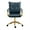 DarkBlue, variant on MOJAY PU Leather Ergonomic Executive Office Chair, Swivel Desk Chair with Padded Armrest,  Brown