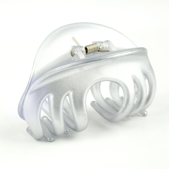 6 PC Silver Color Medium Claw Clip : the Ultimate in Hair Styling! Clips Girl Brand