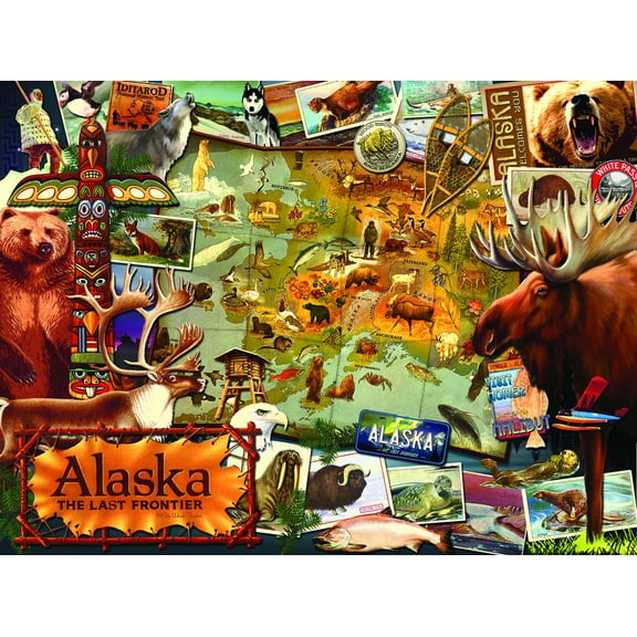 SUNSOUT INC - Alaska, the Final Frontier - 1000 pc Jigsaw Puzzle by Artist: Kate Ward Thacker - Finished Size 20" x 27" - MPN# 70016