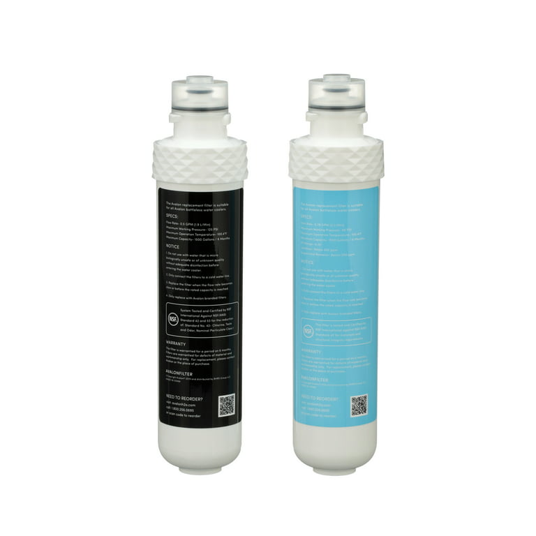 Avalon 2 Stage Replacement Filters For Avalon Branded Bottleless Water  Coolers (Purchased after 3/29/18), NSF Certified