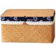 thumbnail image 1 of Cesta de almacenamiento tejida, soporte para guardar refrigerios, cesta organizadora de libros, cesta de escritorio, 1 of 8