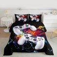 thumbnail image 2 of Homewish Gamepads Gamer Bedding Comforter Set 2pcs for Female Men Adults,Graffiti Splash Twin Comforter Sets Microfiber,Video Game Breathable Bedding Set,Super Cozy Room Decor,Reversible, 2 of 8