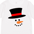thumbnail image 4 of Inktastic Snowman with Top Hat and Carrot Nose Boys or Girls Long Sleeve Toddler T-Shirt, 4 of 5