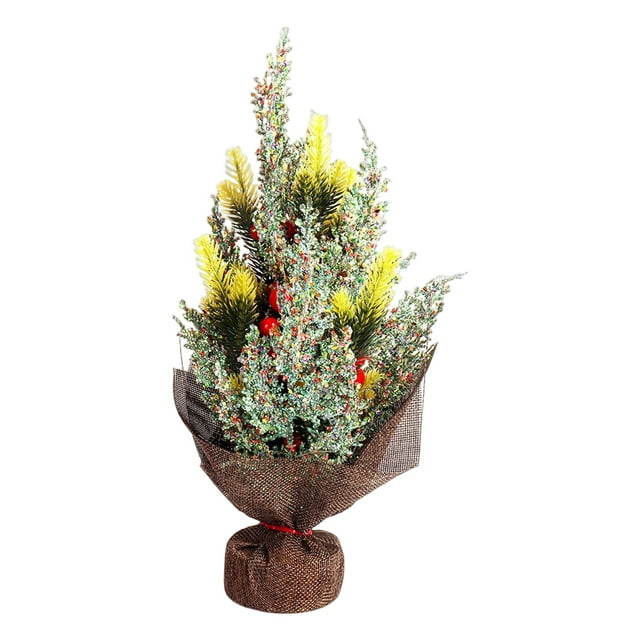 Wosthever Árbol de Navidad Cono de pino artificial Boda Año Nuevo Decoración de Navidad Hogar Hotel Centro de Ornamento para niños Niños Kits de decoración para fiestas L Tipo 3 Wosthever HA070118-05