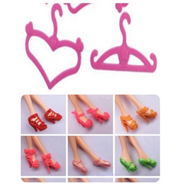 Conjunto de ropa de muñeca de 15 Uds. zapato de tacón alto vestido de fiesta de muñeca para niñas accesorios de regalo JShteea libre de BPA