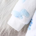 thumbnail image 6 of PINQI Baby Boys Fleece Dinosaur Jumpsuits Padded Fuzzy Zip up Hooded Bodysuits New Born Winter Warm Plush Romper Clothes, 6 of 8