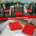 thumbnail image 6 of Costway 2 PCS 21'' x  21'' Patio Chair Seat Cushion Pads Indoor/Outdoor Red, 6 of 12