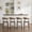 Beige, variant on Nidovia Set of 2 Counter Height Bar Stools, 26" Mid-Century Modern Solid Wood Kitchen Island Chairs with Back, Upholstered Padded Breakfast Barstools with Footrest, Beige