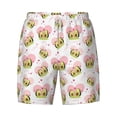 thumbnail image 4 of Lsque Mens Swim Trunks Avocado Lovers Pattern - Bathing Suit Compression Liner - Beach Swim Shorts Swimwear - (S-3XL) - Stretch Quick Dry -Large, 4 of 9