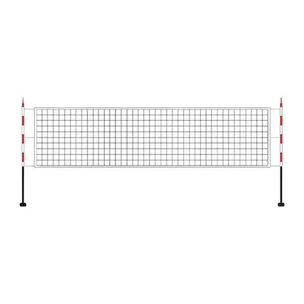 Neta de voleibol de nylon red de bolshipesolos profesionales de prácticas portátiles de la red de voleos con bolsa de transporte para juegos en casa