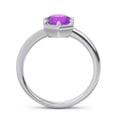 thumbnail image 4 of Diamond-Capitals 2.00 Carat Round Cut Amethyst Gemstone Solitaire Ring for Proposal Gift Solid 18K White Gold Size 9.5, 4 of 8