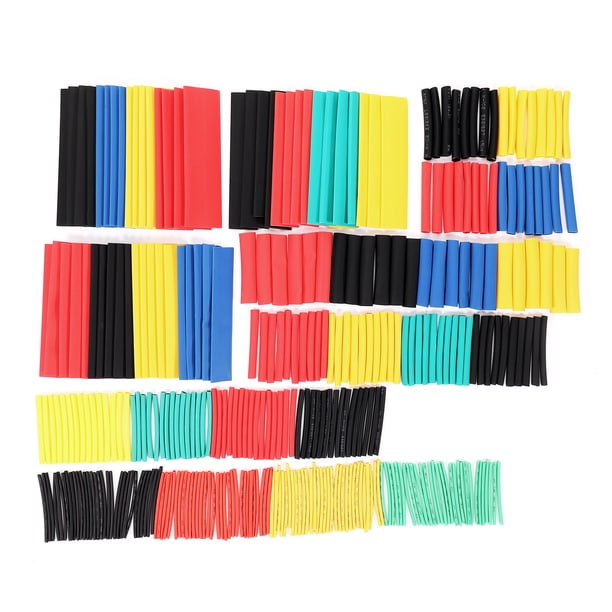Riwesomey 328 piezas de tubos termorretráctiles de varios tamaños Cables de manguito termorretráctiles Tubos termorretráctiles termorresistentes Cables Herramientas eléctricas 328PCS NO1