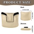 thumbnail image 2 of Haosy Camel Golf Mallet Putter Cover Strong Magnetic Leather Golf Club Headcover Closure, 2 of 7