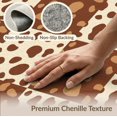 thumbnail image 6 of ODIKA 6'x9' Washable Area Rug Non-Slip, Chair-Friendly, Vintage Block Layout Brindle Patchwork Bold Cow Spotted Print Playful Expressive for Dining Room, Under Table, Office Décor, 6 of 7