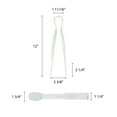 thumbnail image 2 of Excellante 12" flat grip tong, polycarbonate, clear color, comes in each, 2 of 2