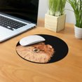 thumbnail image 5 of WIRESTER 7.88 in Round Mouse Pad with Non-Slip Rubber Base for Computers, Laptop, Office & Home - Red Teacup Pomeranian Dog, 5 of 5