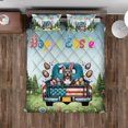 thumbnail image 4 of Happy Easter Pitbull American Flag Truck Quilt Bedding Set Terrier Dog Lover 1 Blanket Bed Cover 2 Pillowcases - 03001, 4 of 5