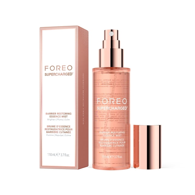 FOREO SUPERCHARGED Bruma facial restauradora, 110 ml - Hidratante potenciador de colágeno - Péptidos de colágeno, niacinamida, centella asiática, pantenol -