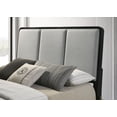 thumbnail image 5 of Arini Upholstered Eastern King Panel Bed Black and Grey, 5 of 10