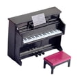 thumbnail image 1 of Miniature Piano with Stool Model for 1/12 Toys Accessories black, 1 of 7