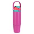 thumbnail image 3 of Ozark Trail 30oz Vacuum-Insulated Stainless Steel Dual Lid Insulated Tumbler, Double Wall Vacuum Insulated Travel Tumbler with Sip & Chug Lid, Pink, 3 of 10