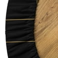 thumbnail image 5 of Ambesonne Art Deco Fitted Round Tablecloth, Black Simple Vintage Motif, 40"- 44" Diameter, Black and Sand Brown, 5 of 5