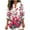 Hot Pink, variant on Shirts for Women Long Sleeve V-Neck Printed Casual Blouse Tops Hot Pink XXXL