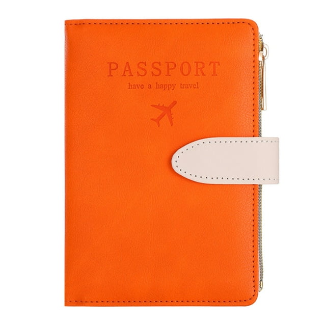 Back to School Essentials Passport Holder Passport Cover With Credit Card Slot And Boarding Pass Slot Combo Passport Wallet Case Book Travel Must Have RFID Blocking Leather Travel Accessories