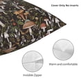 thumbnail image 3 of Honeii Mushroom Garnish Print Throw Pillow, Square Decorative Pillow Forms Soft Fluffy Plump Pillow Decorative Pillow Inserts,Couch Pillows-22"x22", 3 of 7