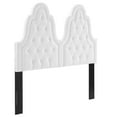 thumbnail image 2 of Modway Augustine Tufted Performance Velvet King/California King Headboard in White, 2 of 10