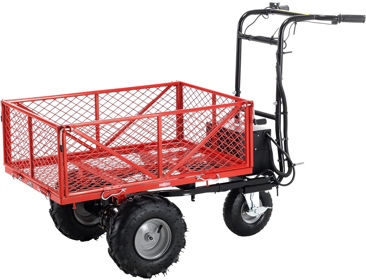 Wheelbarrow Utility Cart Electric Powered Cart 48V28Ah 500W Capacity 500lbs (230kg) Material Hauler 1000lbs Towing