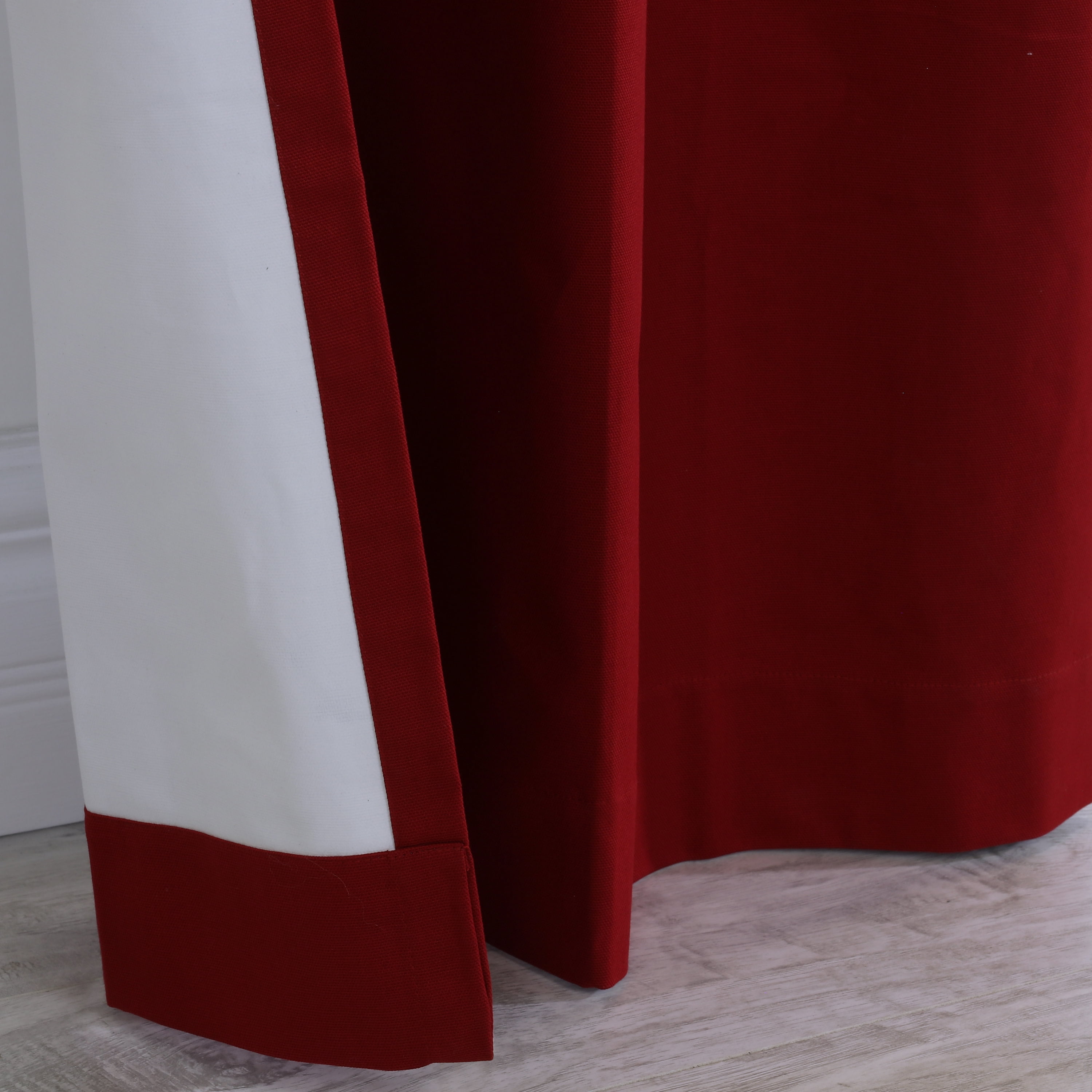 Winmate Insulated Cotton Grommet Curtain Panel - Pair each 40" x 72" in Burgundy