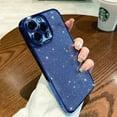 thumbnail image 5 of Compatible with iPhone 13 Pro Max Glitter Plating Case, Luxury Bling Sparkly Shiny Clear Case for iPhone 13 Pro Max 6.7" Camera Protection Soft TPU Shockproof Back Cover for Women Girl Blue, 5 of 12