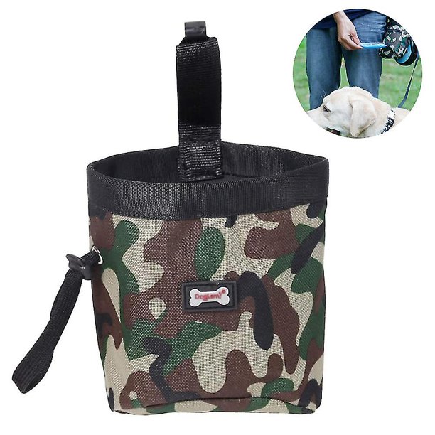 Bolsa de entrenamiento para golosinas para perros con clip, adiestramiento al aire libre, bocadillos para perros, bolsillo en la cintura, bolsa de entrenamiento para alimentación de mascotas
