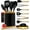 8PC Black & Gold, variant on Styled Settings White Silicone and Gold Cooking Utensils Set
