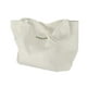 thumbnail image 4 of Bolso de lona con letras bordadas, bolso de hombro para niñas, gimnasio, playa, viajes Blanco, 4 of 9