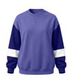 thumbnail image 4 of qafoshin Mens Color Block Crew Neck Long Sleeve Pullover Tops, Fashion Basic Regular Fit Casual Sweatshirts, 4 of 5