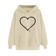 thumbnail image 2 of BUIgtTklOP Women's Winter Hoodie Sweatshirt Pullover Tops Long Sleeved Comfortable, 2 of 4