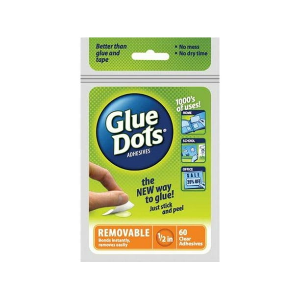 OF222R GLUE DOTS REMOVABLE 1 2 SHEET 60PC