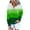 Green, variant on Womens Drawstring Hoodies with Buttons Pocket Gradient Color Trendy Casual Hooded Sweatshirt Long Sleeve Pullover (XL, Hot Pink)